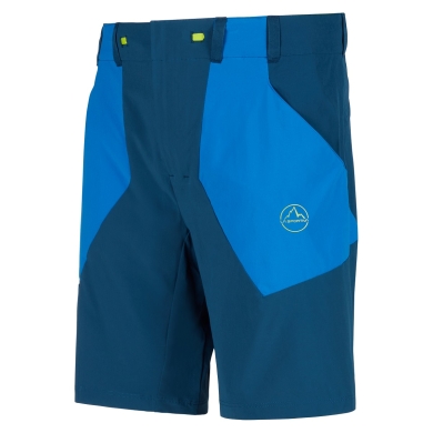 La Sportiva Hiking Shorts Scout Short (elastic waistband with drawstring, technical fabric combination) short blue Men